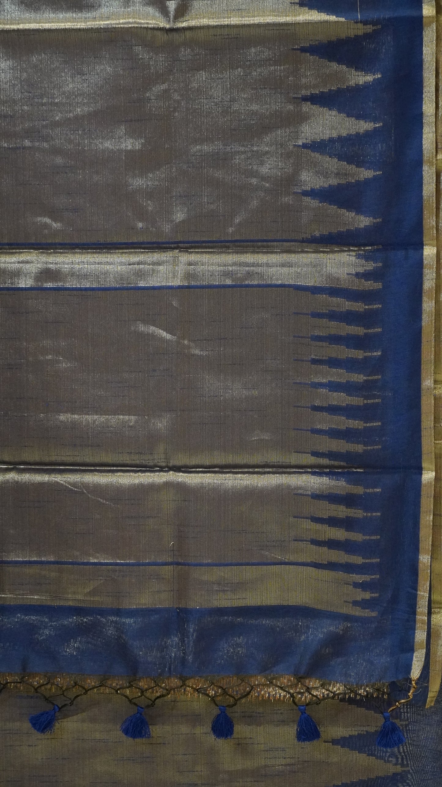 Semi Tissue Silk Saree Blue