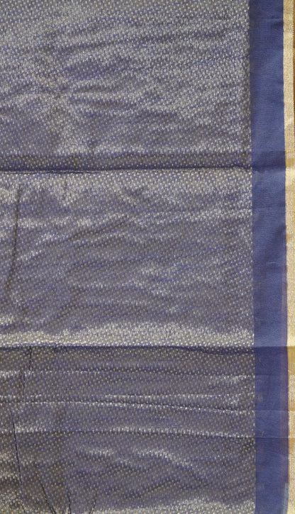 Semi Tissue Silk Saree Blue