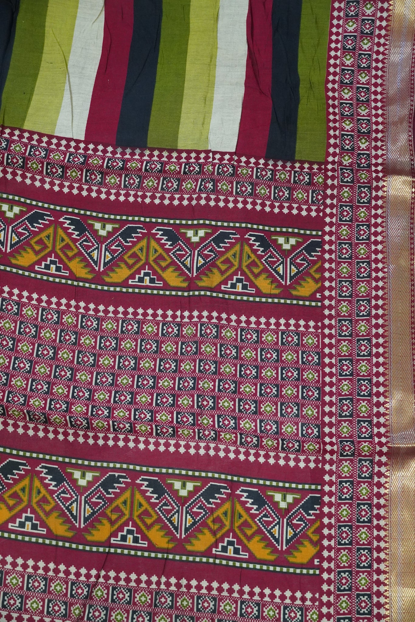 Malai Cotton Saree - Body Lines