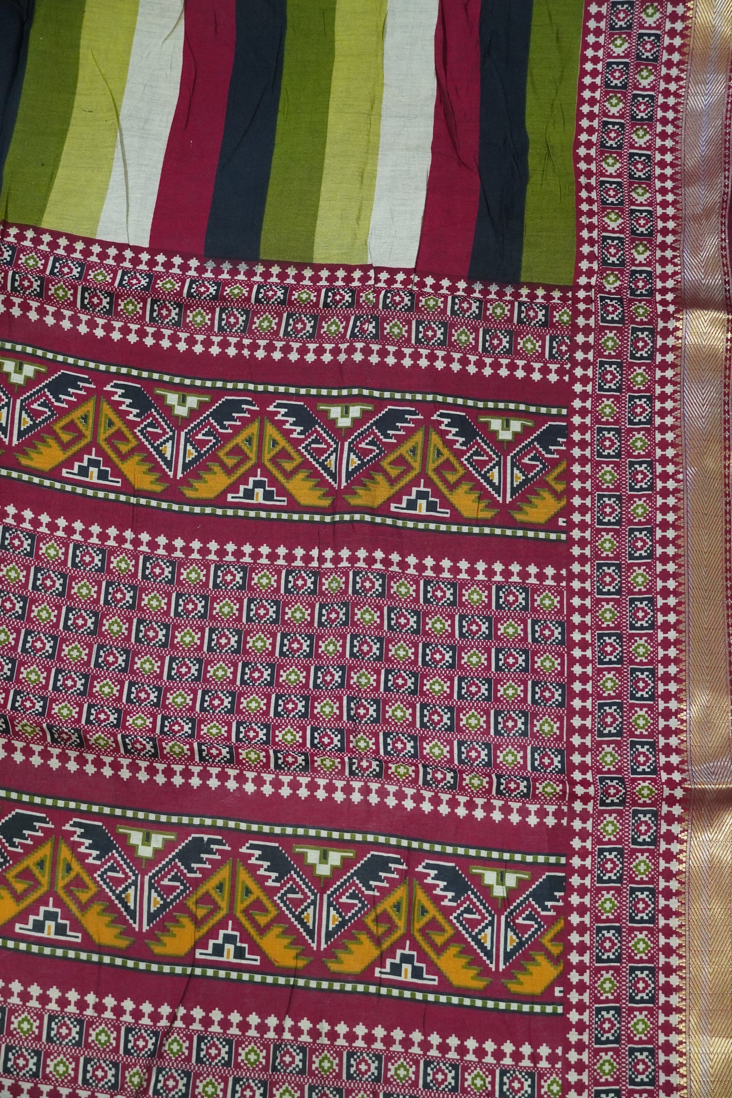 Malai Cotton Saree - Body Lines