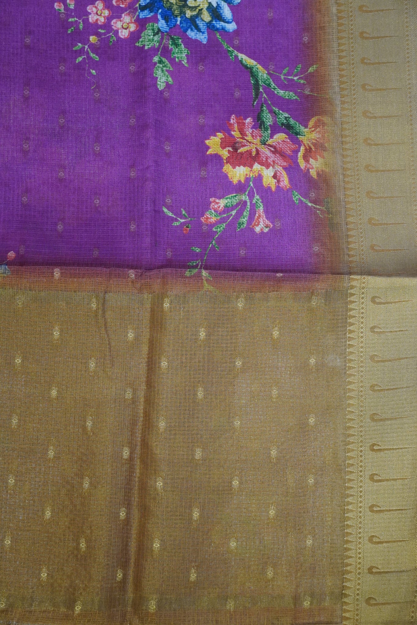 Art Silk Kota Saree - Purple