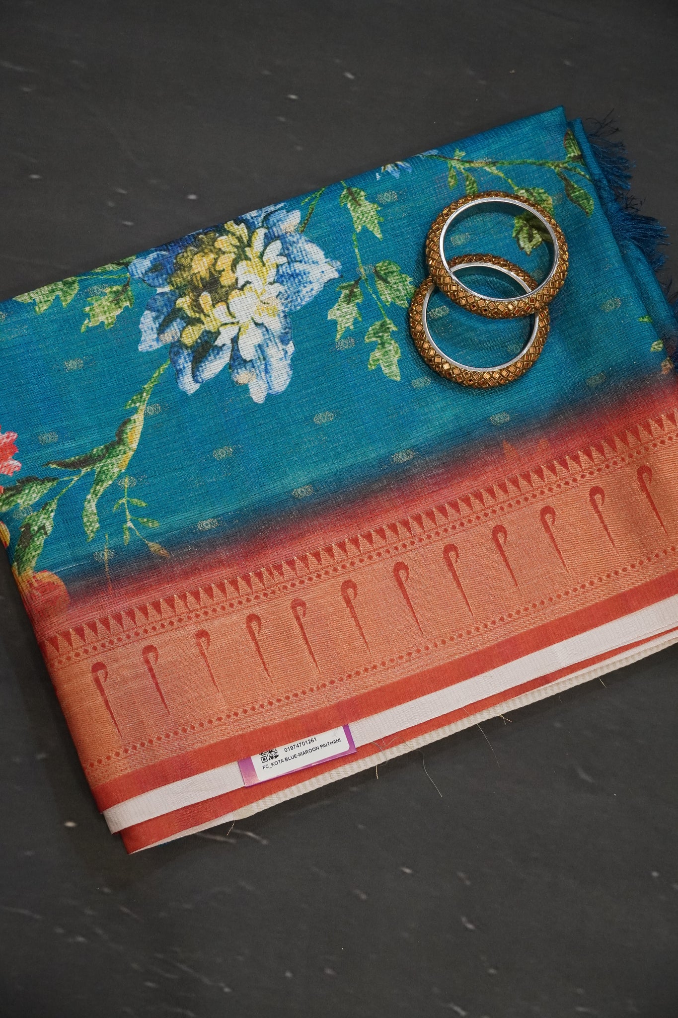Art Silk Kota Saree - Blue