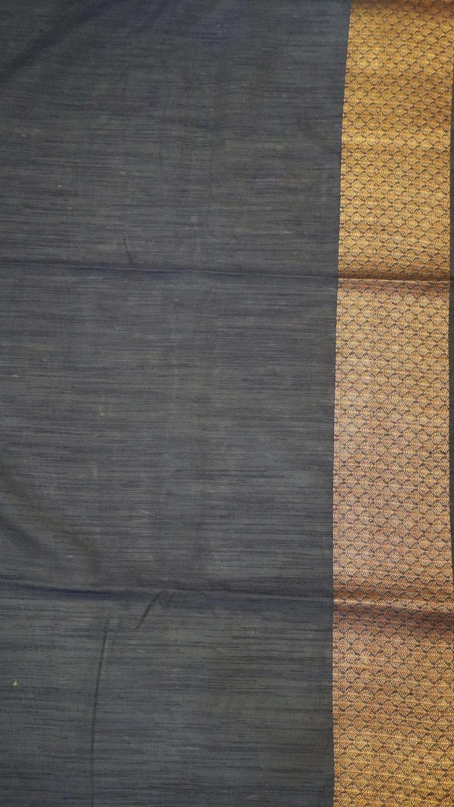 Bamboo Silk Saree-Purple Green Tree Zari embryoid Work