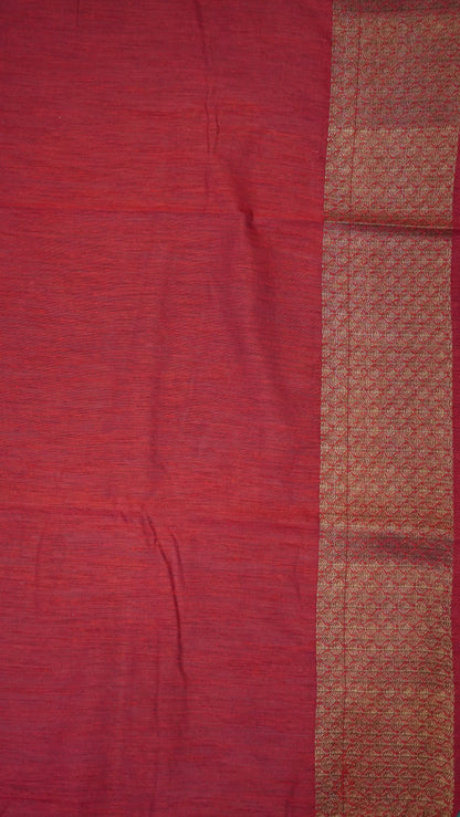 Bamboo Silk Saree-Mustard Tree Zari embryoid Work