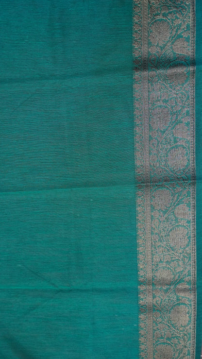 Bamboo Silk Saree-Aplique Work-Wine