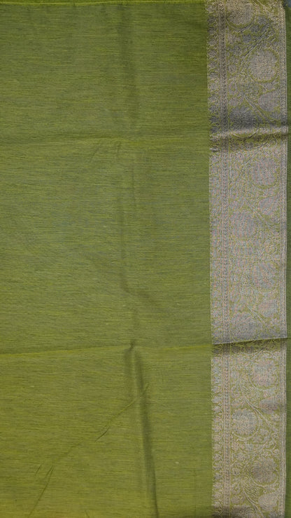 Bamboo Silk Saree-Aplique Work-Rani Pink