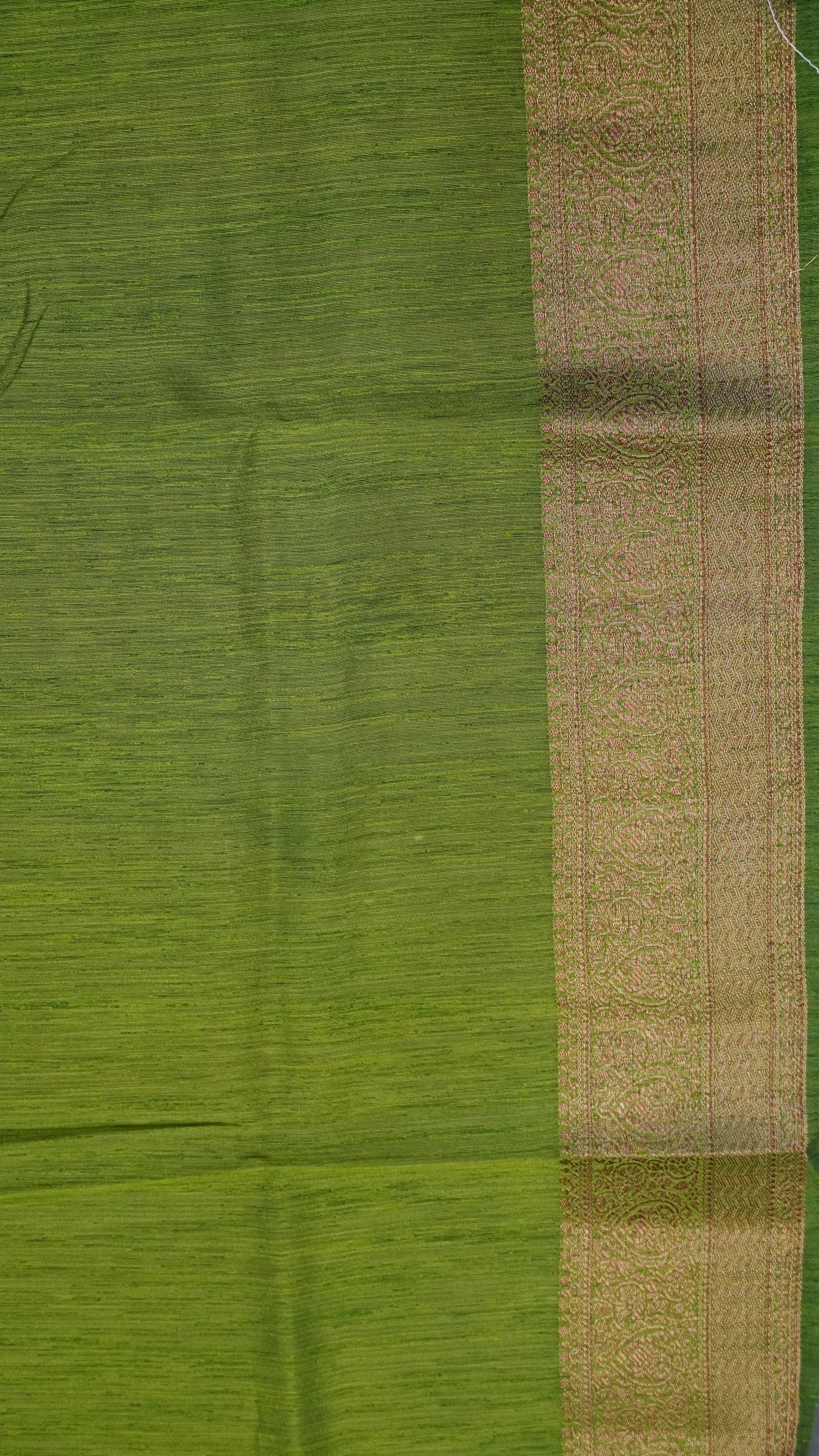 Bamboo Silk Saree-Wine With Green