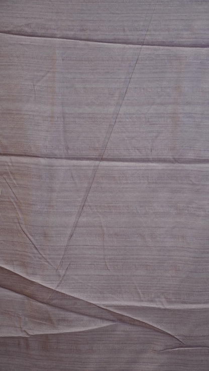 Jute Tussar Aplique Work Saree Onion Pink