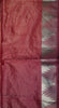 Semi Raw Silk Temple Border Black to Maroon thumbnail