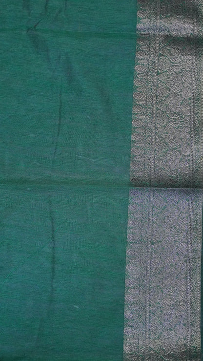 Bamboo Silk Saree-Mustard Gypso Thread Work