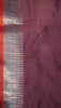 Semi Raw Silk Tower Border Black to Maroon thumbnail