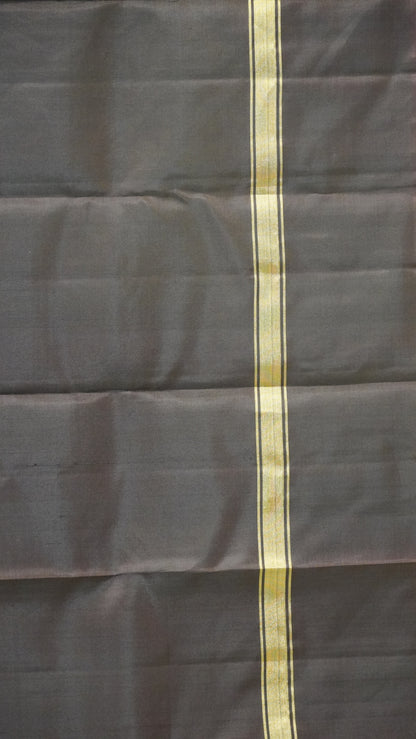Pure Soft Silk Saree Elephant Border Green