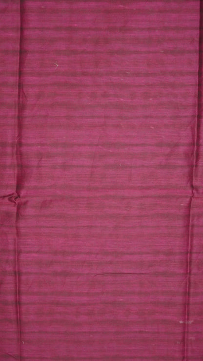 Chanderi Cotton Saree-Eagle Print-Dark Pink
