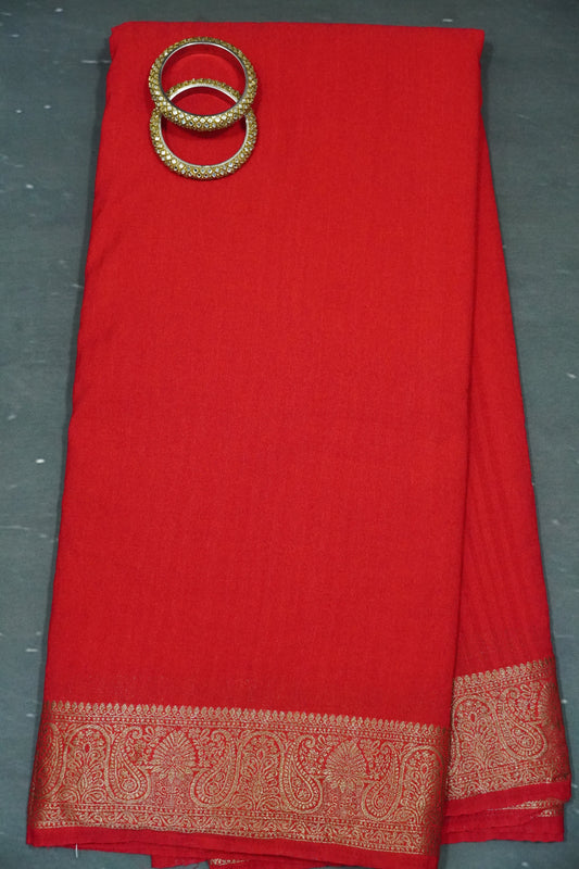 Banarasi Georgette Saree - Red