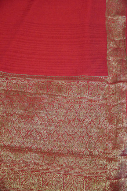 Banarasi Georgette Saree - Red