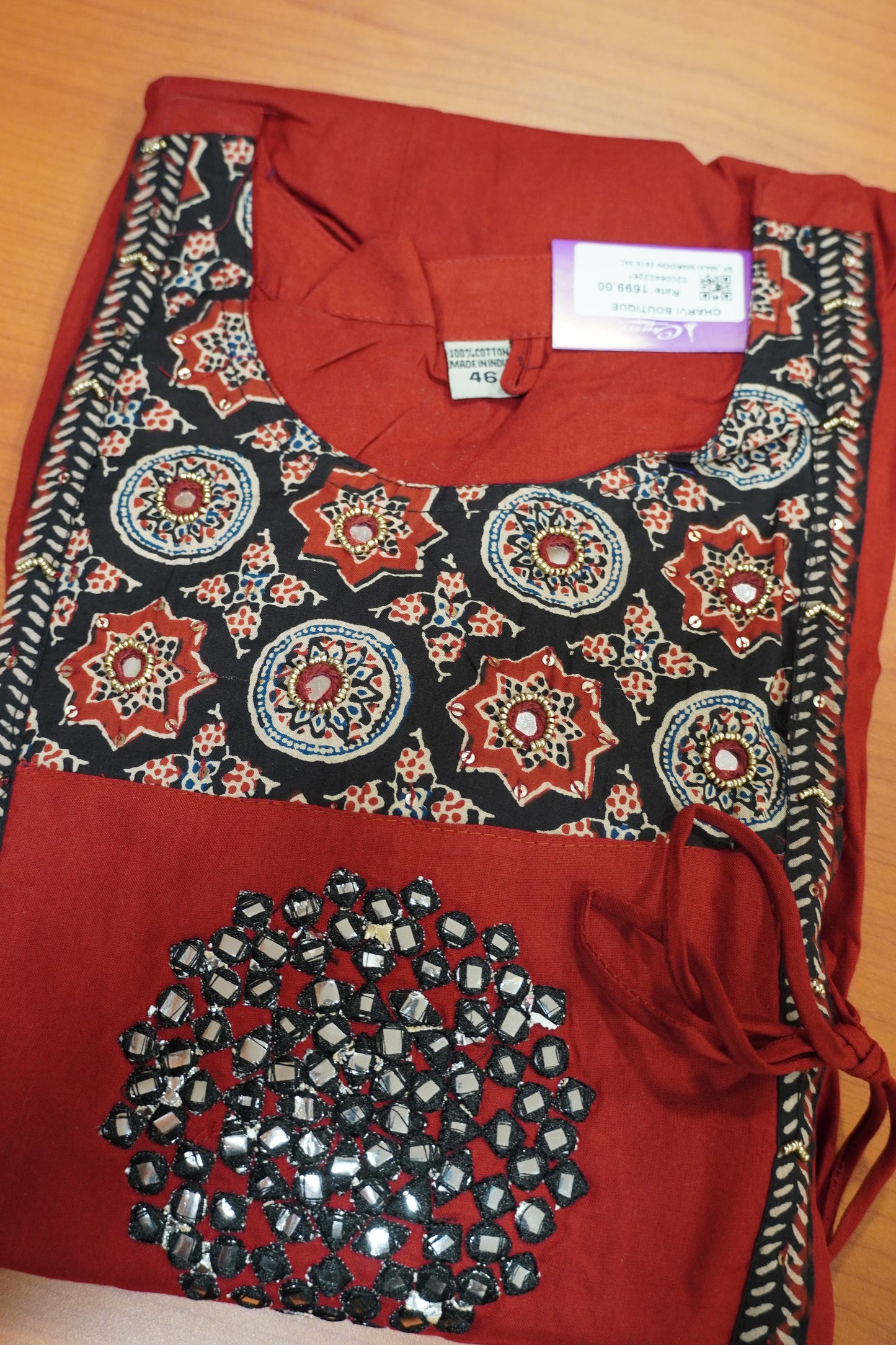 Kurti -Maroon
