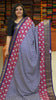 Jute Shiffon Saree Violet to Pink thumbnail