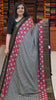 Jute Shiffon Saree Black to Pink thumbnail