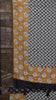Jute Shiffon Saree Black to Mustard thumbnail