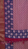 Jute Shiffon Saree Pink to Violet thumbnail