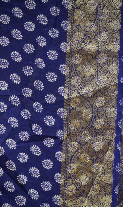 Jute Shiffon Saree Violet to Pink