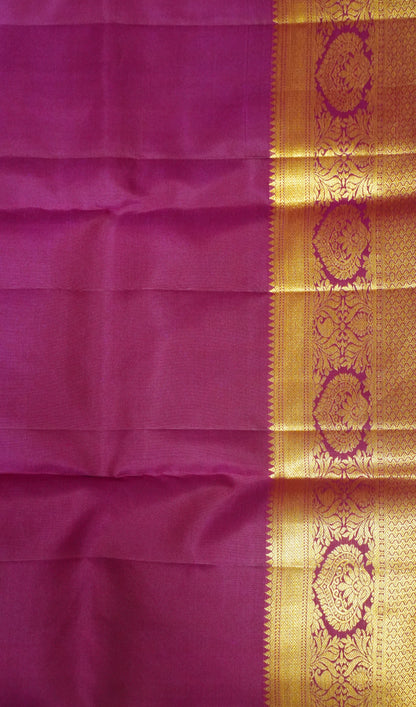 Pure Kanjivaram Silk Saree-Bottle Green Brocade Silk