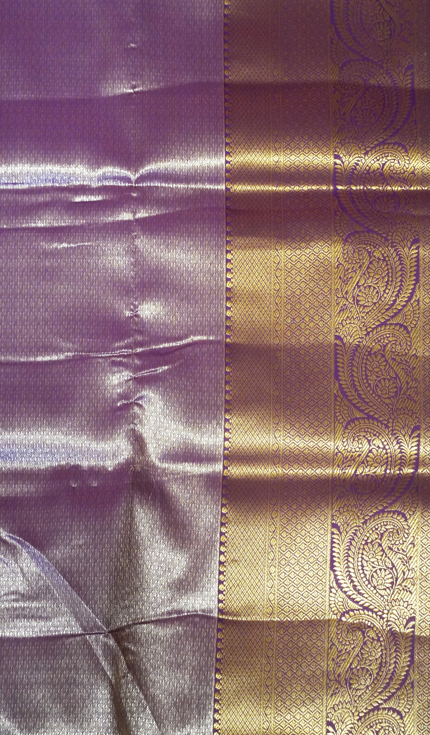 Bridal Tissue Saree-Wine With Full Gold