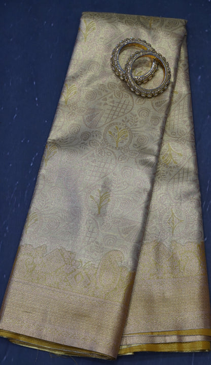 Bridal Tissue Saree-Full Gold