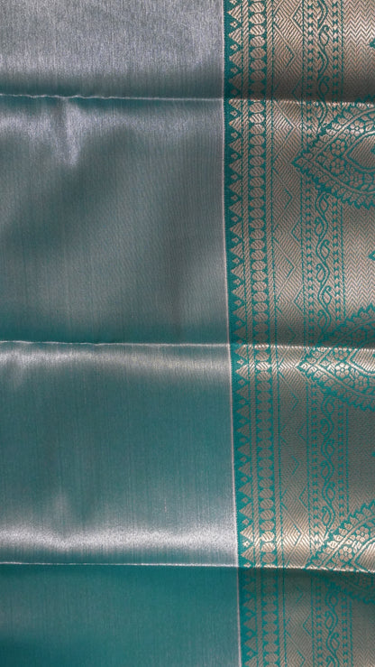 Bridal Tissue Saree-Lite Cream With Full Gold