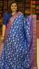 Semi Pattola Saree Floral Blue thumbnail