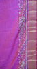 Semi Pattola Saree Kolam Floral Pruple thumbnail