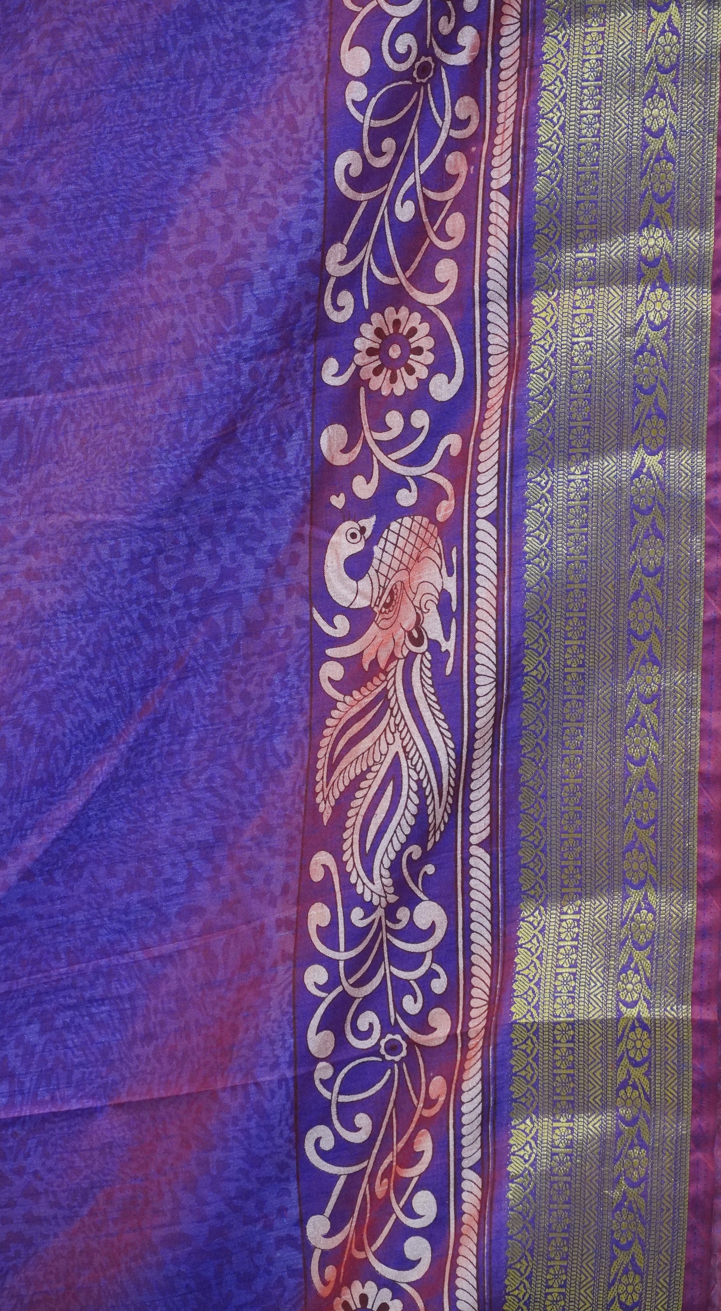 Semi Pattola Saree Floral Pink
