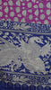 Semi Pattola Saree Kolam Floral Wine Shade thumbnail
