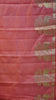 Semi Tussar Saree Elephant Print Red thumbnail