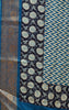 Jute Shiffon Saree Blue thumbnail
