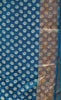 Jute Shiffon Saree Blue thumbnail