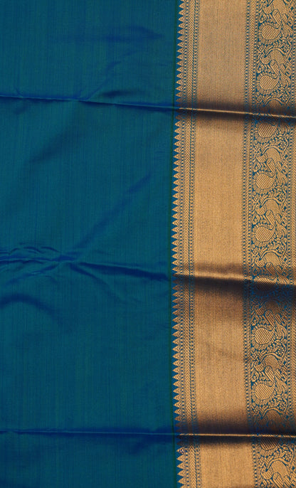 Semi Kanjivaram Silk Saree -Yellow 1000 Butta
