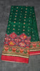 Semi Tussar Saree Printed Green to Pink thumbnail