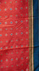Semi Tussar Saree Printed Peachish Pink to Green thumbnail