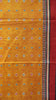 Semi Tussar Saree Printed Mustard to Blue thumbnail