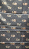 Semi Tussar Saree Checkered Pattern Black to Grey thumbnail