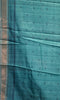 Semi Printed Pichwai Silk Saree Grey to Teal Blue thumbnail