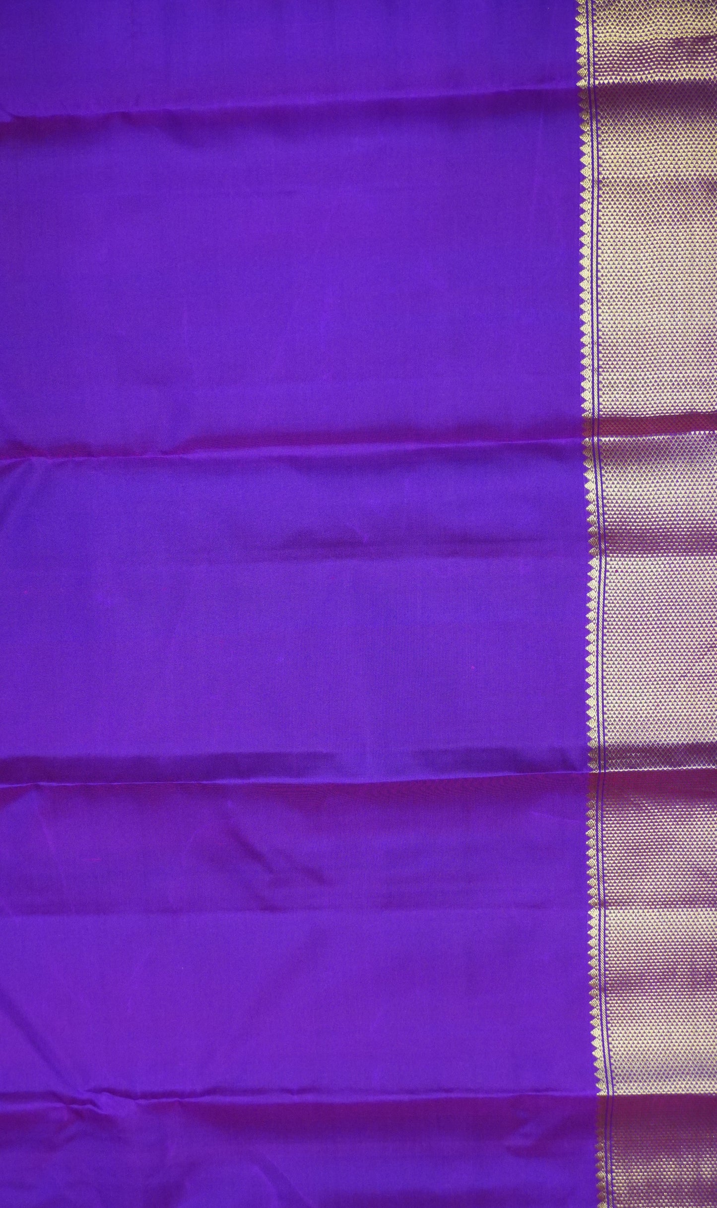 Pure Kanjivaram Silk Saree -Purple Mayil Chakram