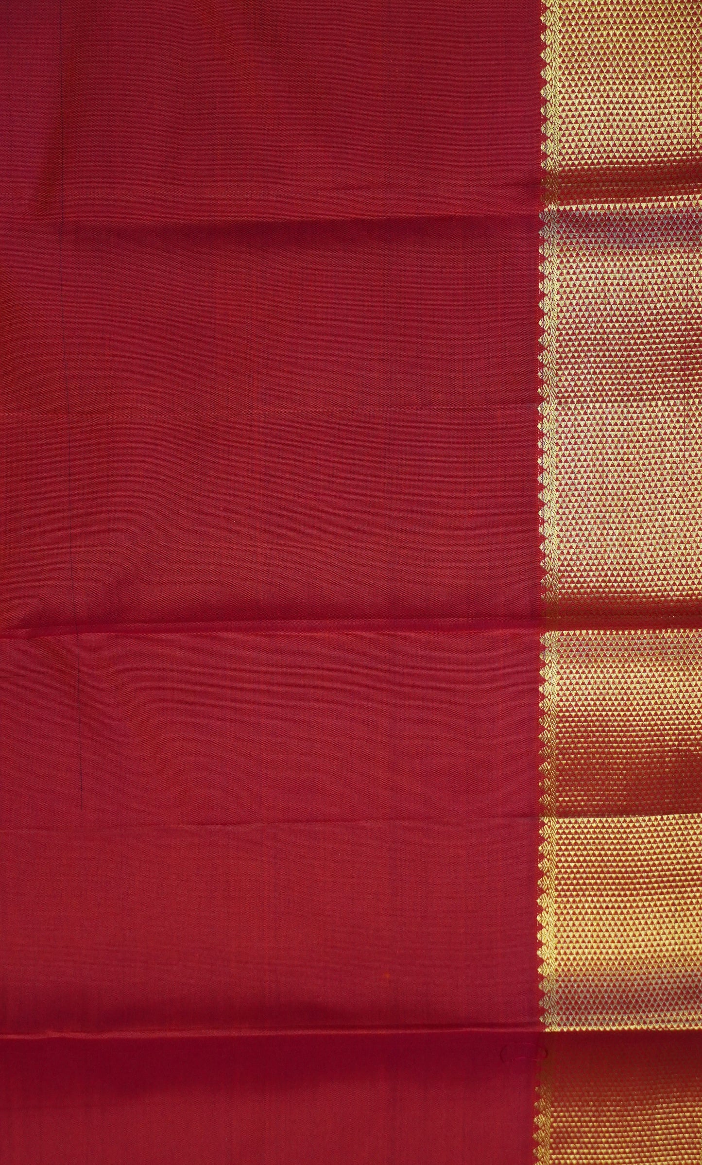 Pure Kanjivaram Silk Saree -Red Mayil Chakram