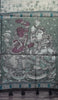 Semi Tussar Saree Kalamkari With Floral Pattern Green thumbnail