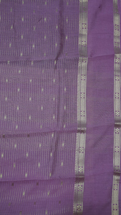 Viscose Saree-Floral Rettapet - Wine
