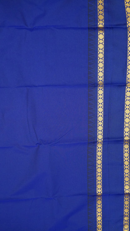 Semi Kanjivaram Silk Saree -Tower Border- Lime Yellow