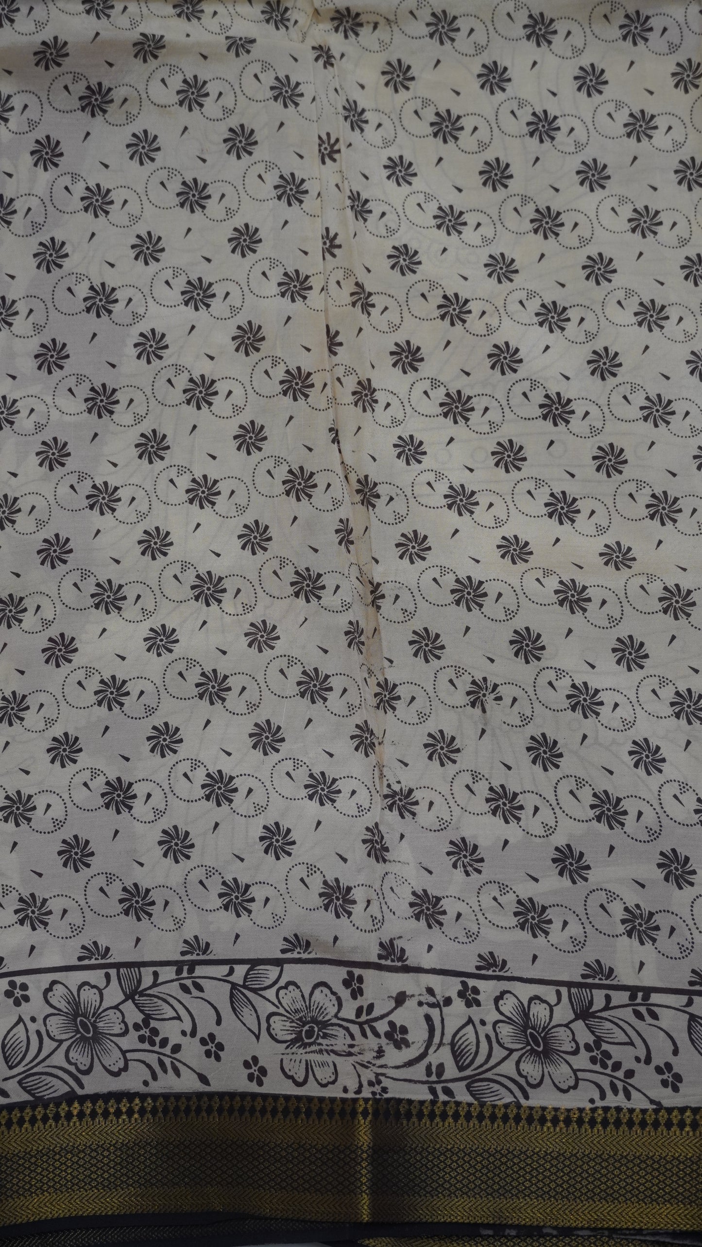 Kalamkari Silk Saree-Redish Maroon with Chinoor Print