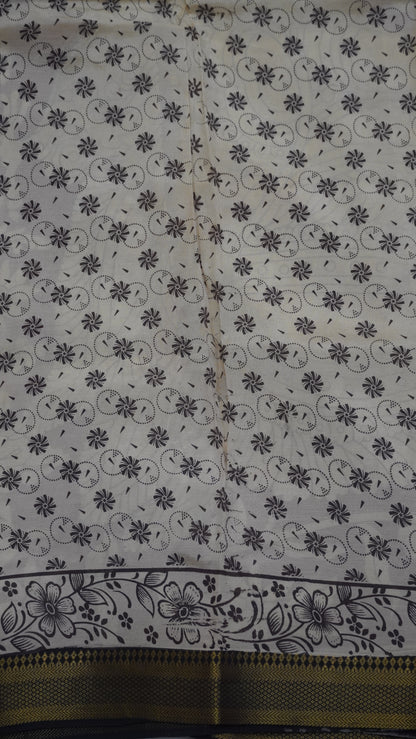 Kalamkari Silk Saree-Redish Maroon with Chinoor Print