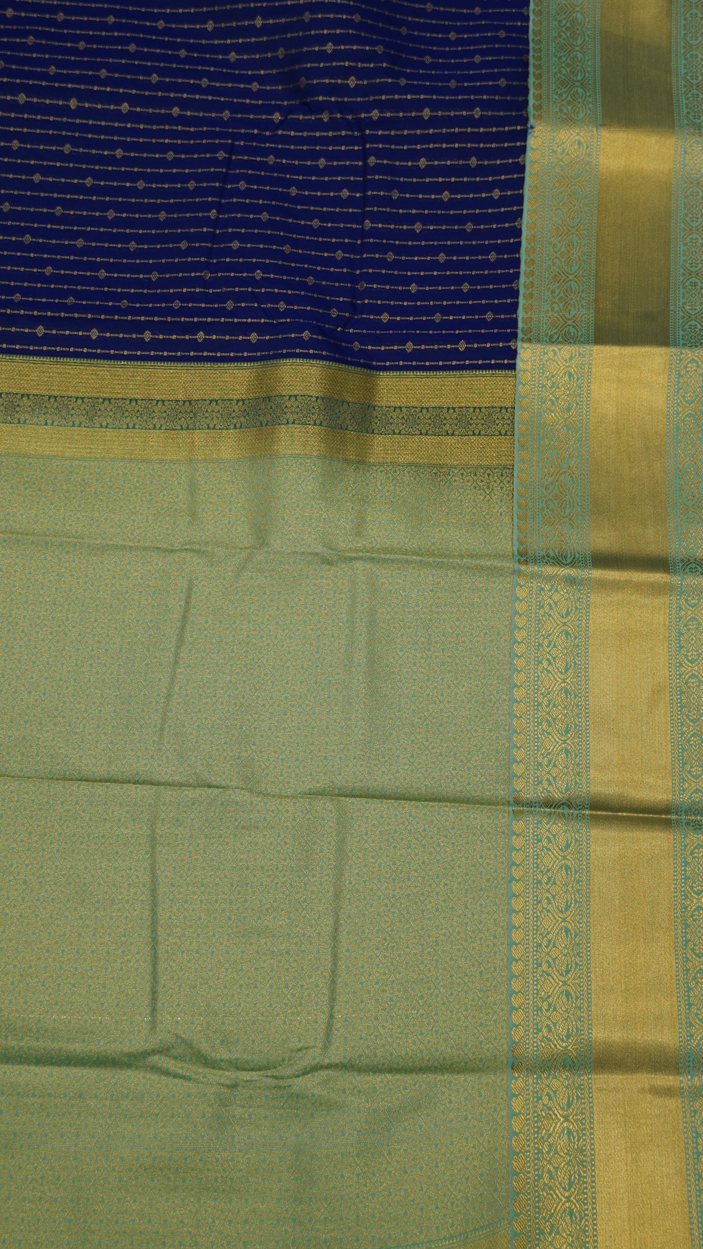 Semi Kanjivaram Silk Saree - Royal Blue